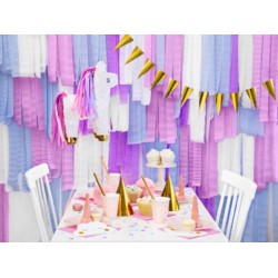 Czapeczki holograficzne, złoty, 10cm (6 szt.)