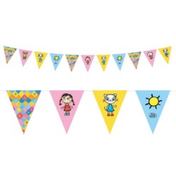 Girlanda flagi pap. Kicia Kocia (licencja), 2,5 m,