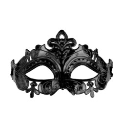 Maska karnawałowa, 17x9 cm, czarny