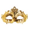 Maska karnawałowa, 17x9 cm, ciemny złoty