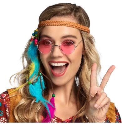 Okulary imprezowe John różowe