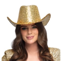 Kapelusz kowbojski na imprezę rodeo złoty