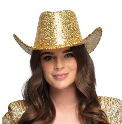 Kapelusz kowbojski na imprezę rodeo złoty