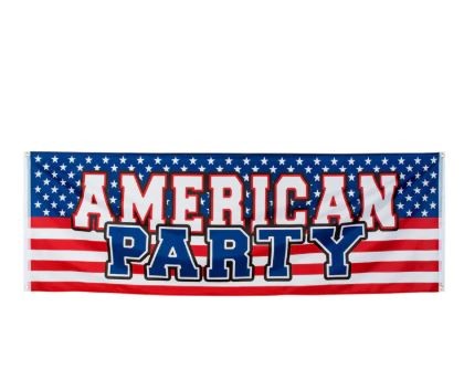 Baner poliestrowy „Amerykańska impreza”