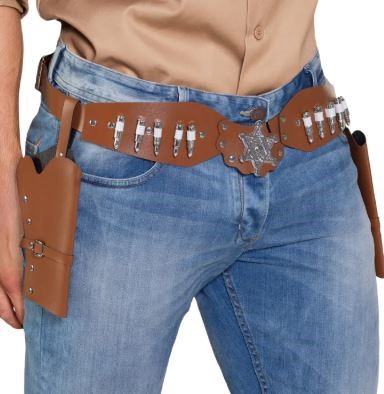 Kabury kowbojskie szeryf brązowe