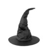 Kapelusz czarownicy Halloween czarny 38x42cm