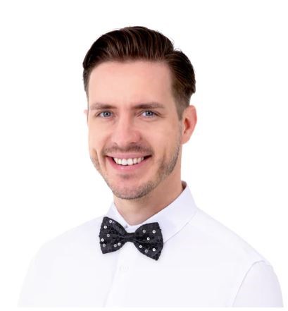 Mucha cekinowa czarna