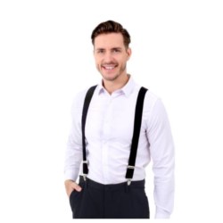 Szelki do spodni czarne