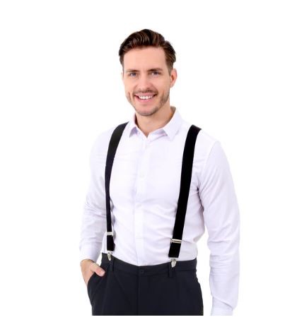 Szelki do spodni czarne