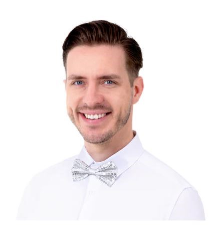 Mucha cekinowa srebrna