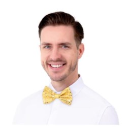 Mucha cekinowa złota