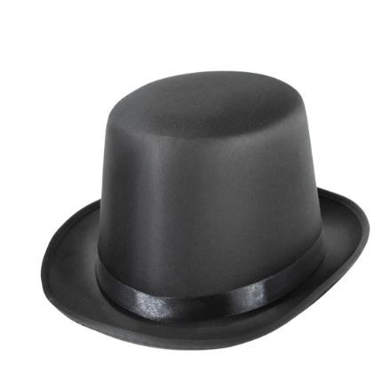 Kapelusz Cylinder czarny 15 cm