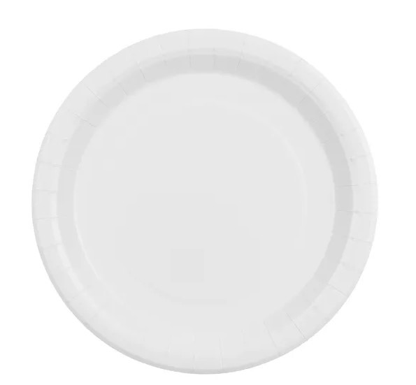 Talerzyki papierowe, biały, 23cm
