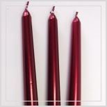 Świeca Gładka stożek z połyskiem metalic 250/1szt.