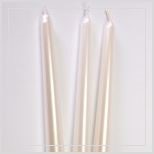 Świeca Gładka stożek z połyskiem metalic 250/1szt.