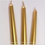 Świeca Gładka stożek z połyskiem metalic 250/1szt.