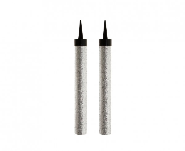 Fontanny party holograficzne srebrne -12 cm/ 2 szt