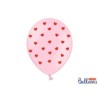 Balony 30 cm, Serca, Pastel Baby Pink