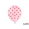 Balony 30 cm, Serca, Pastel Baby Pink