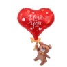 Balon foliowy Miś z Sercem napis I Love You 42X69