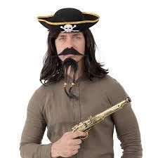 Sztuczna broda i wąsy Pirata - zestaw