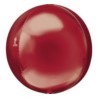 Balon foliowy Orbz - kula czerwony 38 x 40 cm