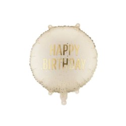 Balon foliowy pastylka Happy Birthday, 35x35 cm,