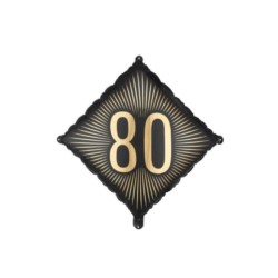 Balon foliowy ''80'', 46x46 cm, mix