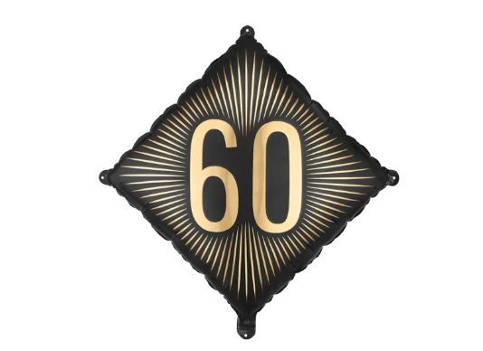 Balon foliowy ''60'', 46x46 cm, mix
