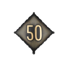 Balon foliowy ''50'', 46x46 cm, mix