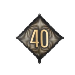Balon foliowy ''40'', 46x46 cm, mix