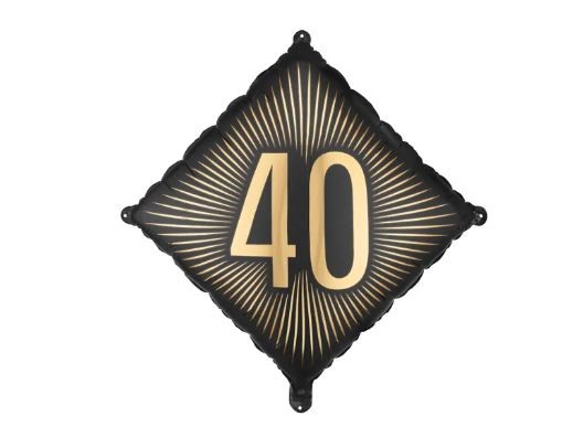 Balon foliowy ''40'', 46x46 cm, mix