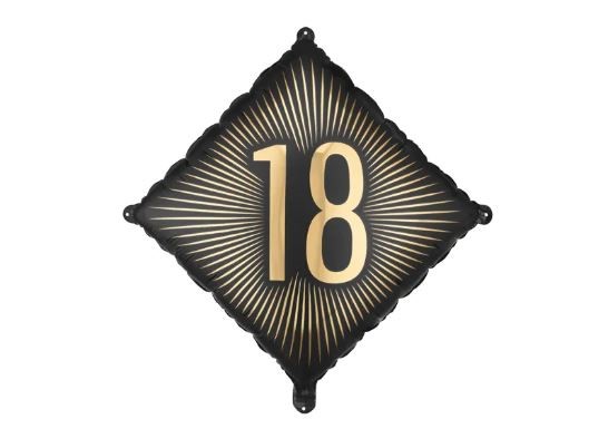 Balon foliowy ''18'', 46x46 cm, mix