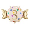 Balon foliowy Cukierek ''3'', 61x37 cm, mix