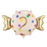 Balon foliowy Cukierek ''2'', 61x37 cm, mix