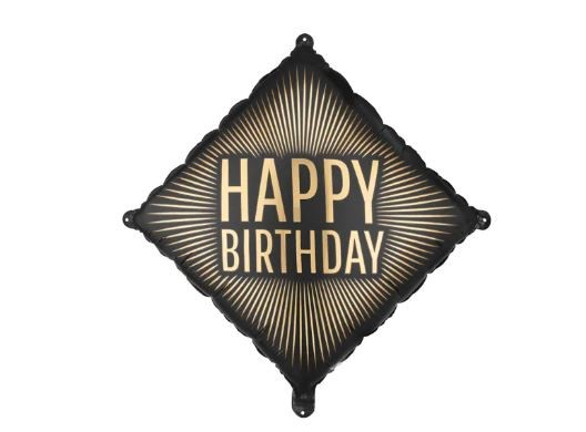 Balon foliowy ''Happy Birthday'', 46x46 cm, mix