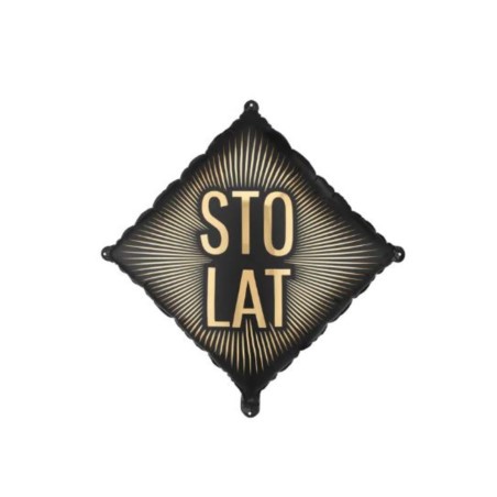 Balon foliowy ''Sto lat'', 46x46 cm, mix