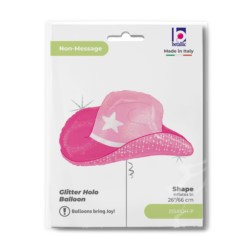 Balon foliowy Grabo 26' Różowy Kapelusz Kowbojski