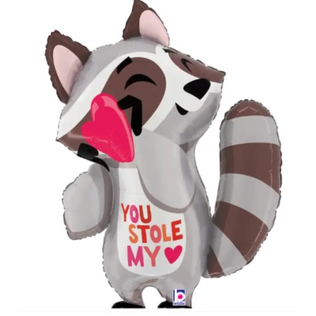 Balon Grabo 31'' Stole My Heart Raccoon