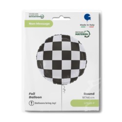 Balon foliowy Grabo 18'', R18 Checkerboard