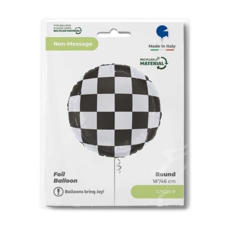 Balon foliowy Grabo 18'', R18 Checkerboard