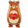 Balon foliowy Miś z sercem Love 48x79cm
