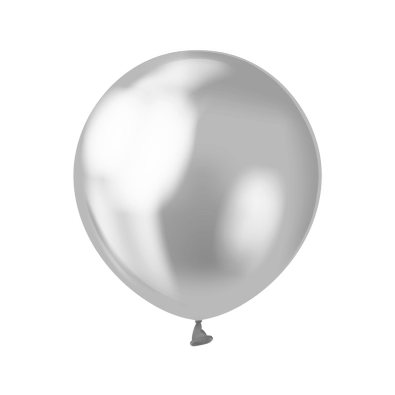 Balony Beauty&Charm, platynowe srebrne 5"/ 20 szt.