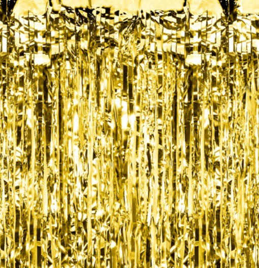 Kurtyna imprezowa złota 100 x 250 cm