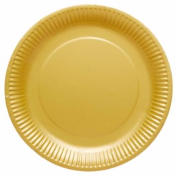 Talerze Creme Brulee okragle papier 23cm / 8szt.