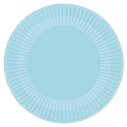 Talerze Clear Sky okragle papier 23cm / 8szt.