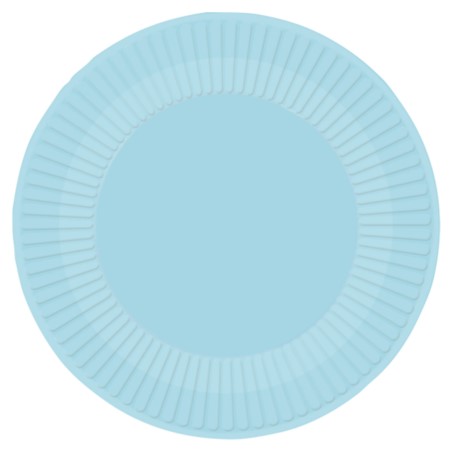 Talerze Clear Sky okragle papier 23cm / 8szt.