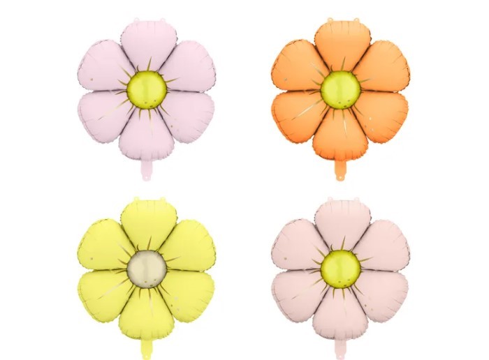 Balony foliowe do girland Stokrotki, średnica 65 c