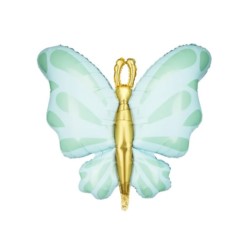 Balon foliowy Motyl, 69x69 cm, róż