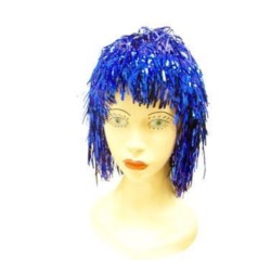 Peruka foliowa niebieska